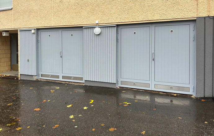 Outdoor metal doors from Prodeco