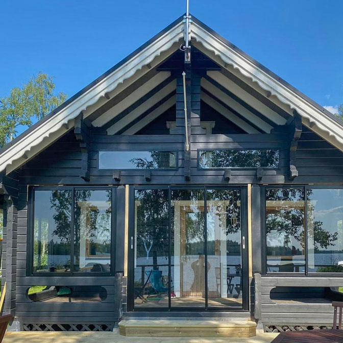 Prodeco windows installed at a beautiful summer cottage